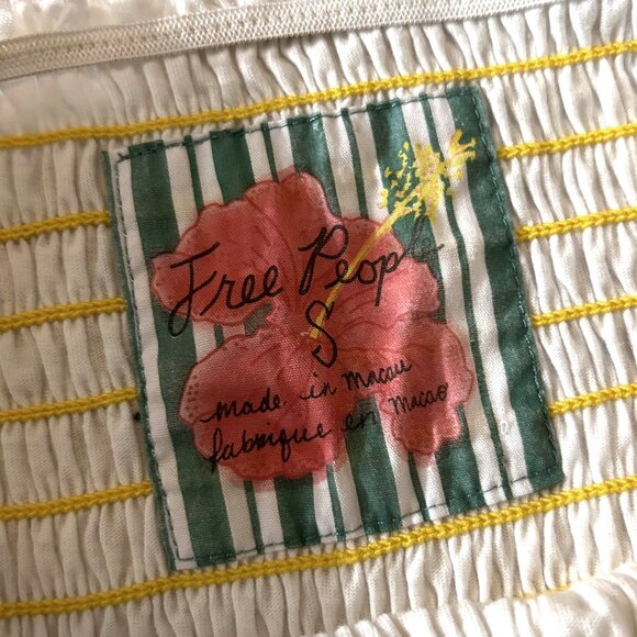 Rare Free People Luau Eyelet Top in White ASO Gabriella Montez - Picture 8 of 10